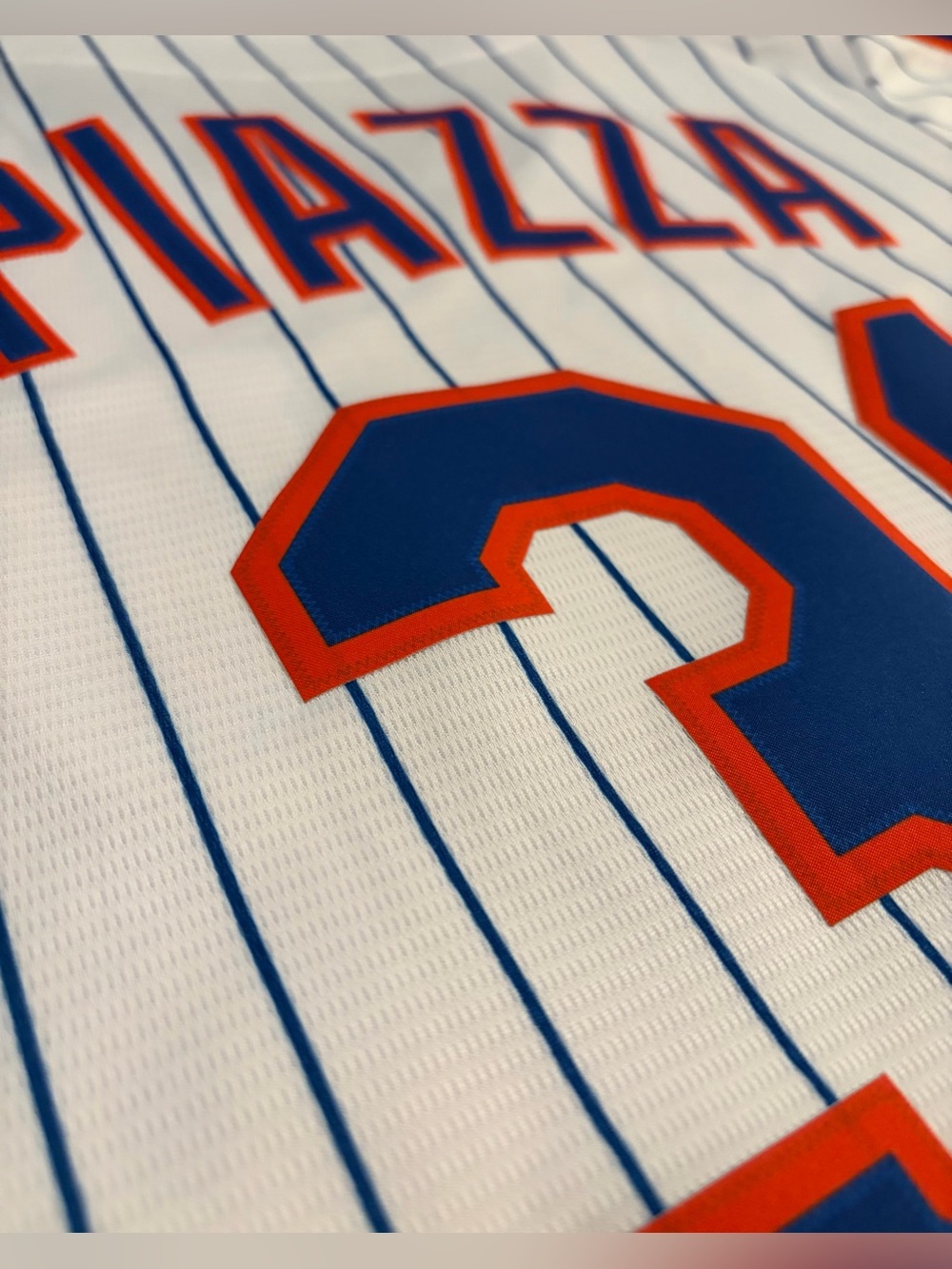 Nike Authentic Cooperstown New York Mets Mike Piazza #31 MLB Jersey Men’s Size M - Picture 6 of 7